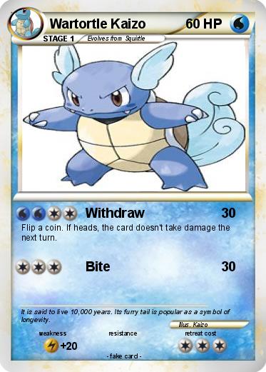 Pokemon Wartortle Kaizo