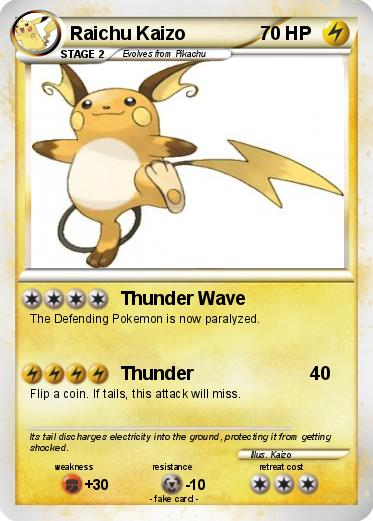 Pokemon Raichu Kaizo