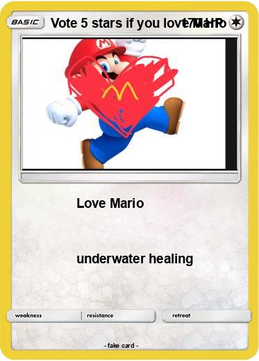Pokemon Vote 5 stars if you love Mario