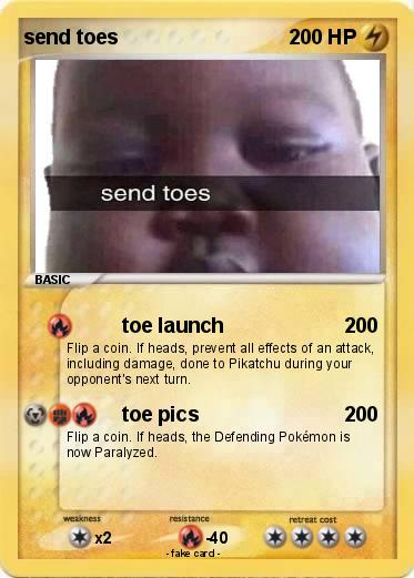 Pokemon send toes