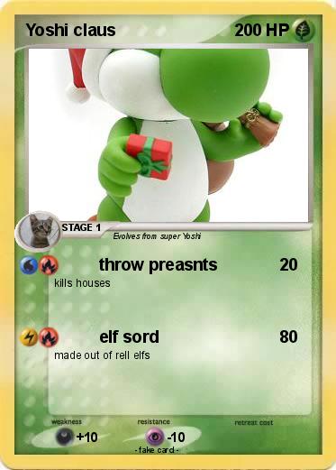 Pokemon Yoshi claus