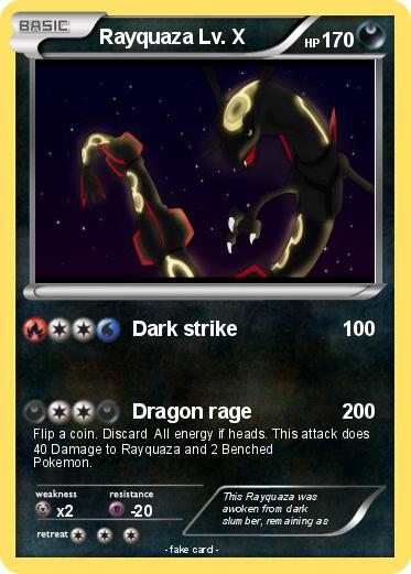 Pokemon Rayquaza Lv. X