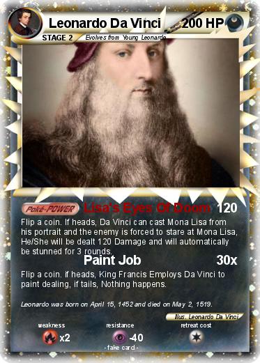 Pokemon Leonardo Da Vinci