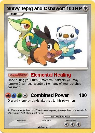 Pokemon Snivy Tepig and Oshawott