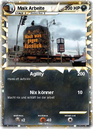 Pokemon Maik Arbeite