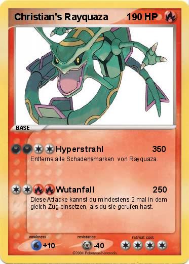 Pokemon Christian's Rayquaza       1