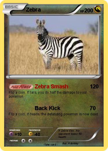 Pokemon Zebra