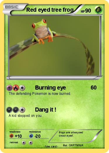 Pokemon Red eyed tree frog