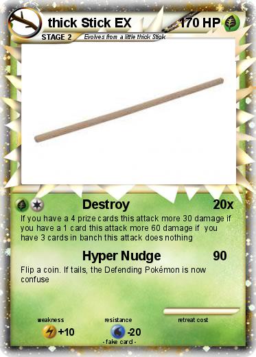 Pokemon thick Stick EX