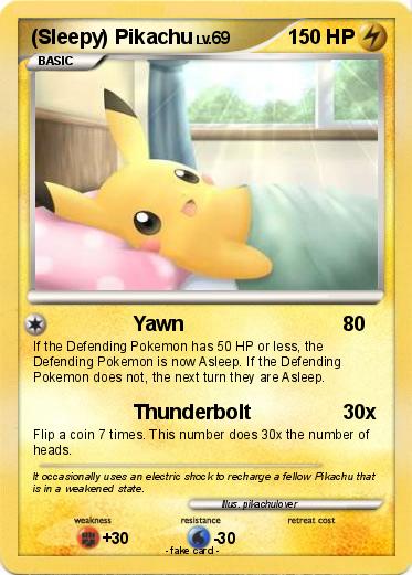 Pokemon (Sleepy) Pikachu