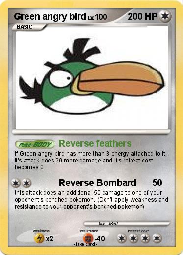 Pokemon Green angry bird