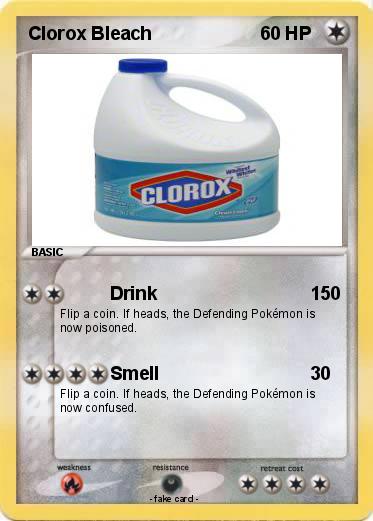 Pokemon Clorox Bleach