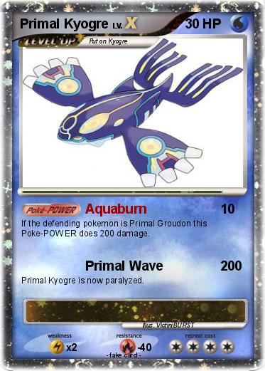 Pokemon Primal Kyogre
