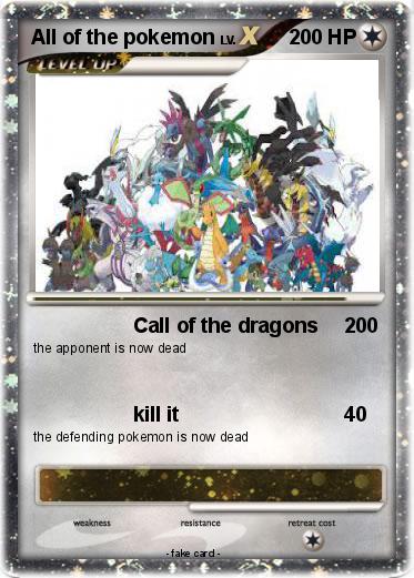 Pokemon All of the pokemon