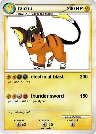 Pokemon raichu