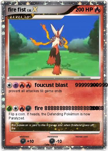 Pokemon fire fist