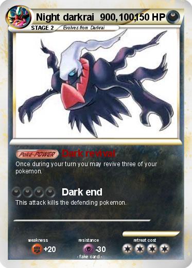 Pokemon Night darkrai  900,100,