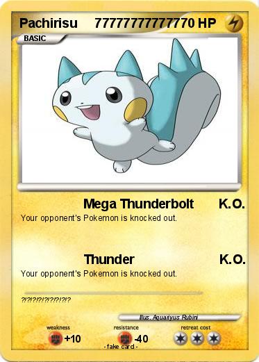 Pokemon Pachirisu     777777777777