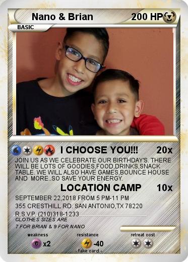 Pokemon Nano & Brian