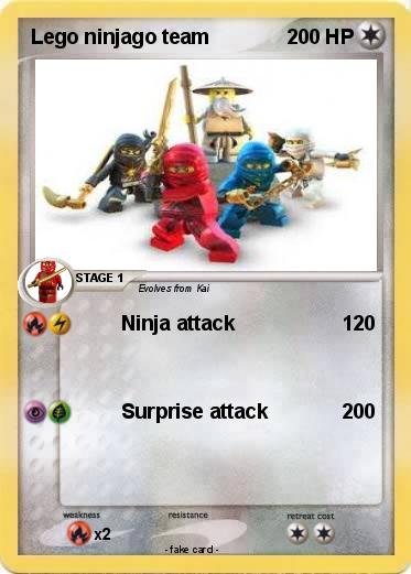 Pokemon Lego ninjago team