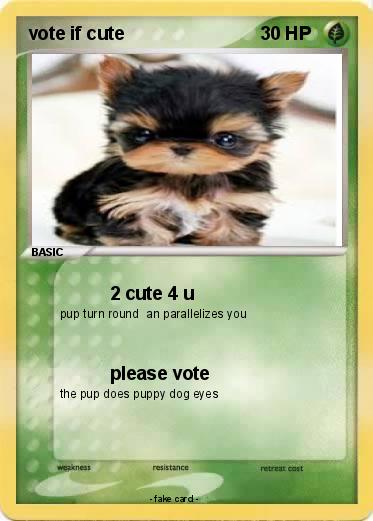 Pokemon vote if cute