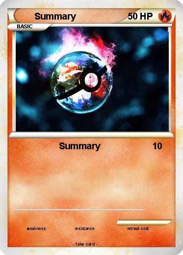Pokemon Summary
