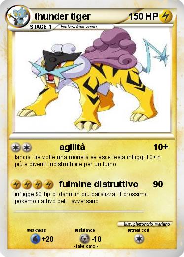 Pokemon thunder tiger