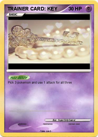 Pokemon TRAINER CARD: KEY