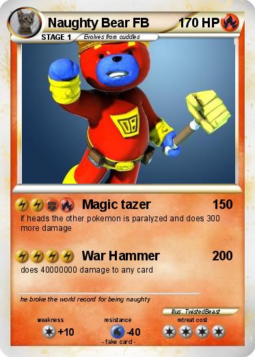 Pokemon Naughty Bear FB