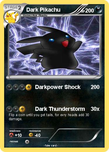 Pokemon Dark Pikachu