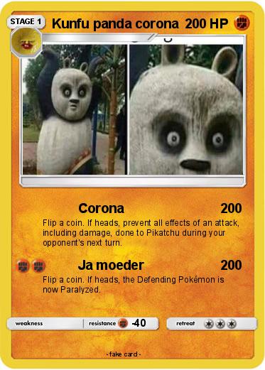 Pokemon Kunfu panda corona