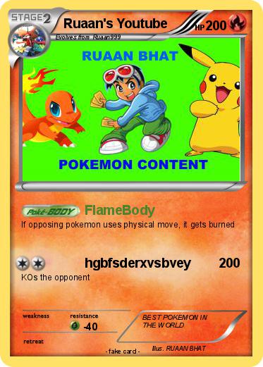 Pokemon Ruaan's Youtube