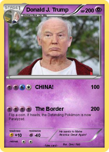 Pokemon Donald J. Trump