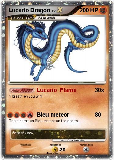 Pokemon Lucario Dragon