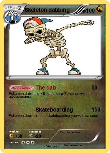 Pokemon Skeleton dabbing