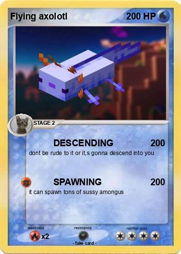 Pokemon Flying axolotl