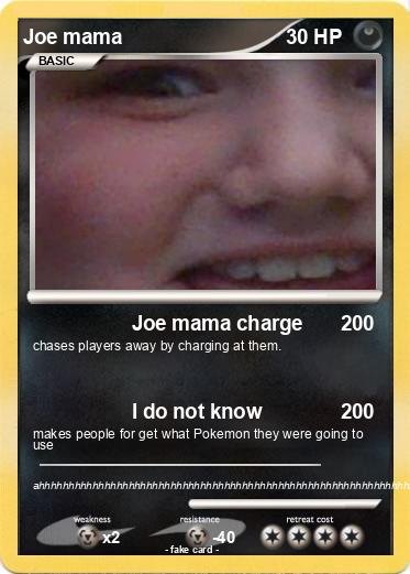 Pokemon Joe mama