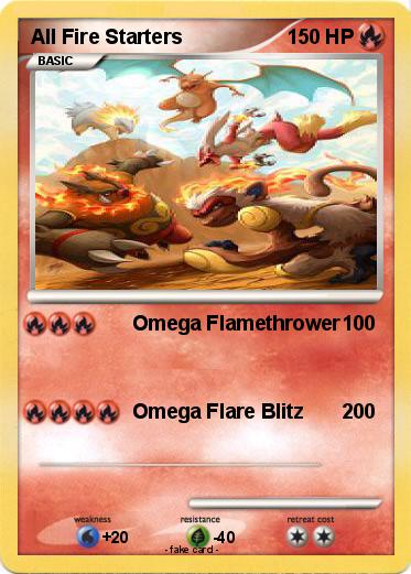 Pokemon All Fire Starters