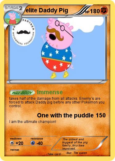 Pokemon elite Daddy Pig