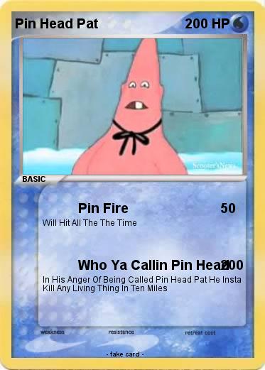 Pokemon Pin Head Pat