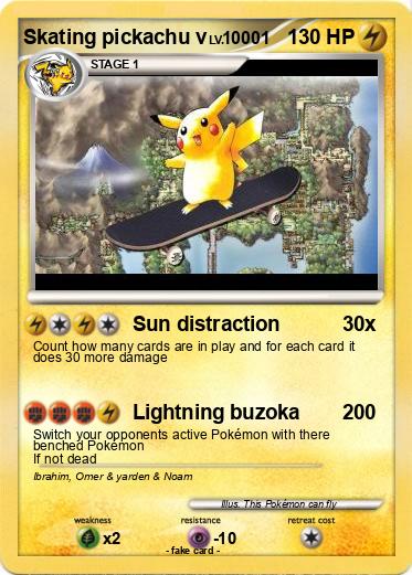Pokemon Skating pickachu v