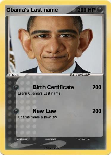 Pokemon Obama's Last name