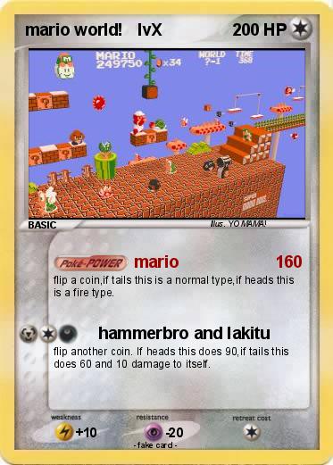 Pokemon mario world!   lvX