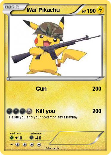Pokemon War Pikachu