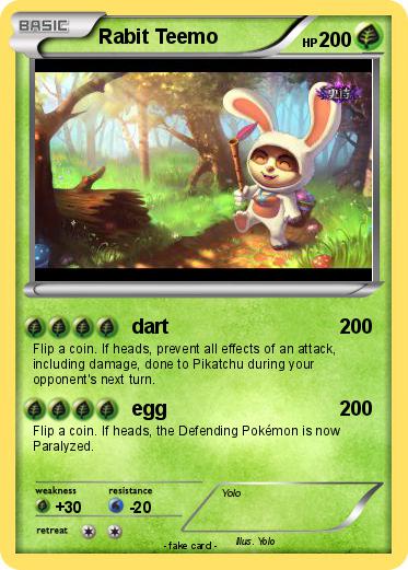 Pokemon Rabit Teemo