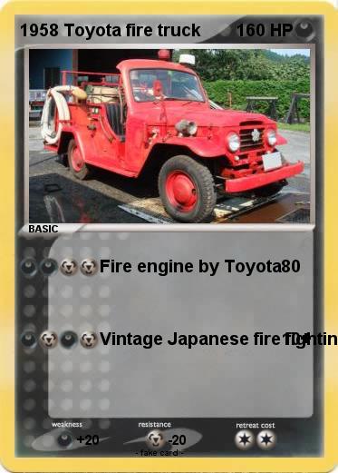 Pokemon 1958 Toyota fire truck