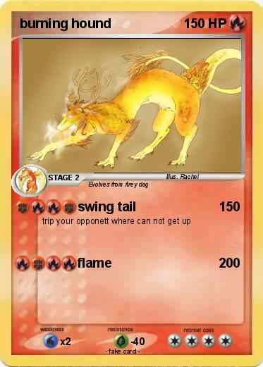 Pokemon burning hound
