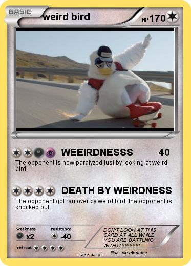 Pokemon weird bird