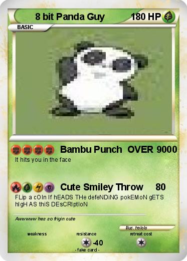 Pokemon 8 bit Panda Guy