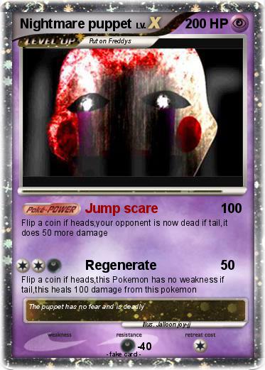 Pokemon Nightmare puppet